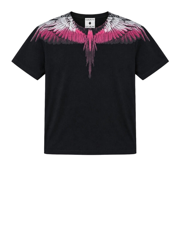 COUNTY OF MILAN T-Shirt Marcelo Burlon Con Stampa Nero