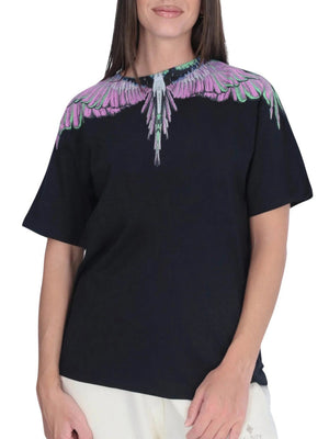 COUNTY OF MILAN Felpa Marcelo Burlon Stampa Wings Nero