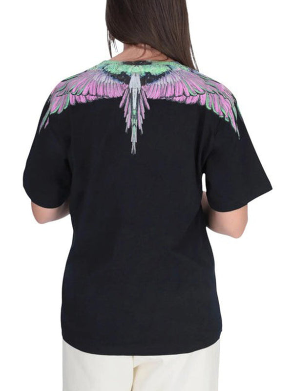 COUNTY OF MILAN Felpa Marcelo Burlon Stampa Wings Nero