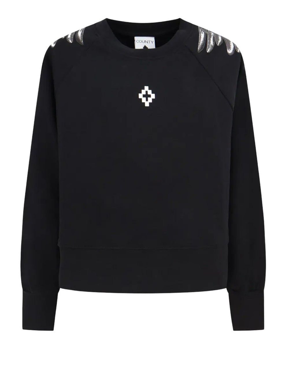 COUNTY OF MILAN Felpa Marcelo Burlon Con Stampa Nero