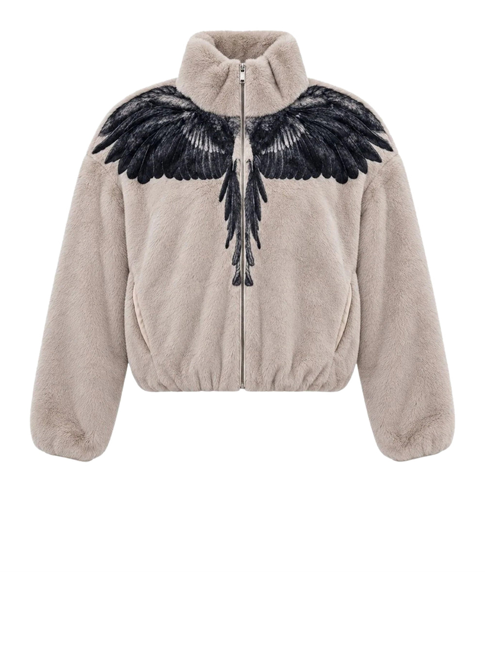 Marcelo Burlon Pelliccia Marcelo Burlon Con Stampa Latte Nero