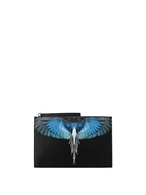 COUNTY OF MILAN Pochette Marcelo Burlon Blu Wings Nero