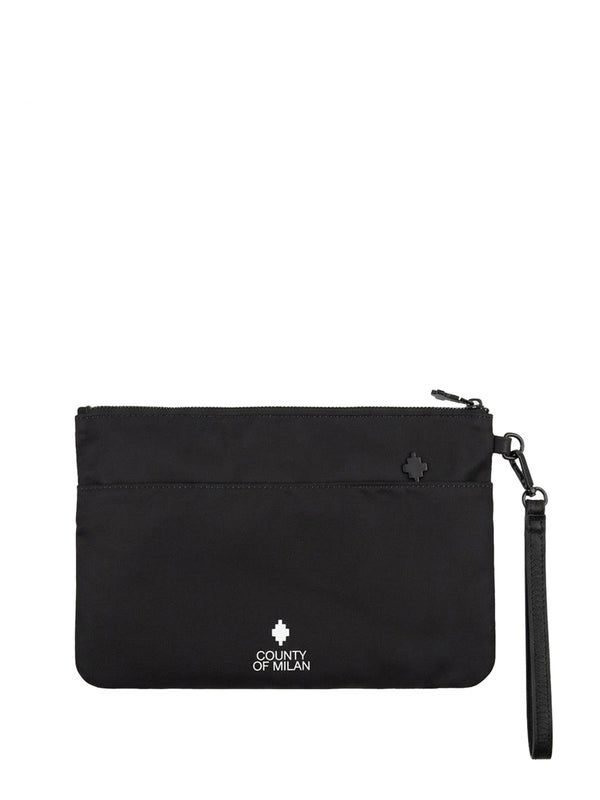 COUNTY OF MILAN Pochette Marcelo Burlon Nylon Nero