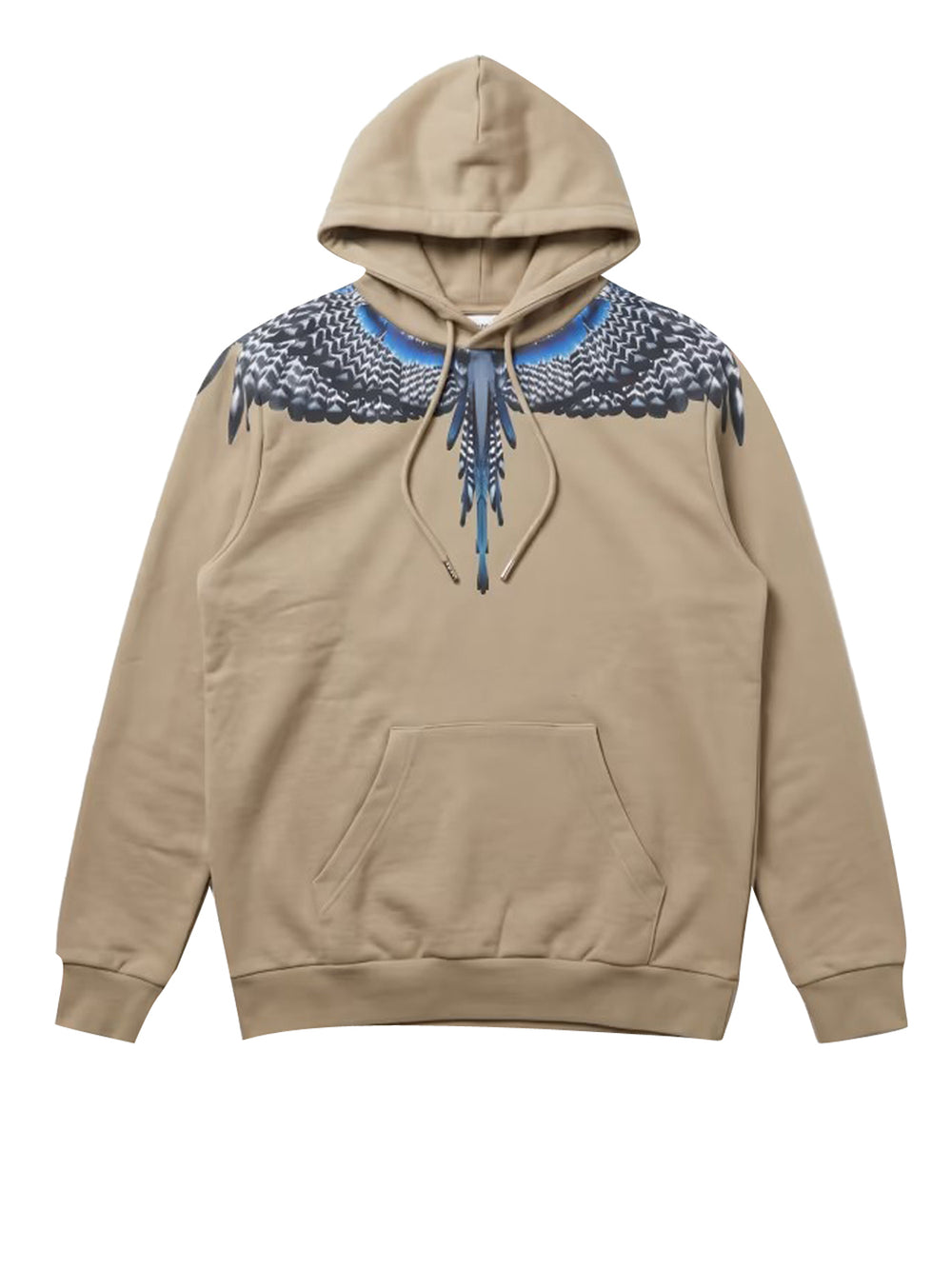 Marcelo Burlon Felpa Wings Real County Of Milan - Sabbia