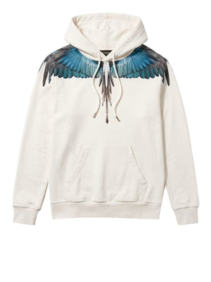 Marcelo Burlon Felpa Blue Wings County Of Milan - Cocco