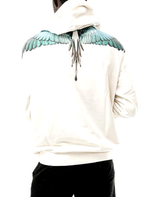 Marcelo Burlon Felpa Blue Wings County Of Milan - Cocco