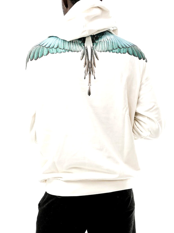 Marcelo Burlon Felpa Blue Wings County Of Milan - Cocco