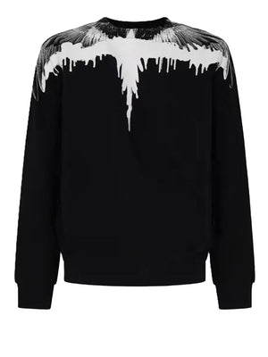 Marcelo Burlon Felpa Girocollo Wings Style - Nero