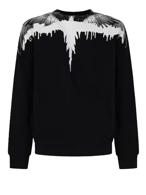 Marcelo Burlon Felpa Girocollo Wings Style - Nero
