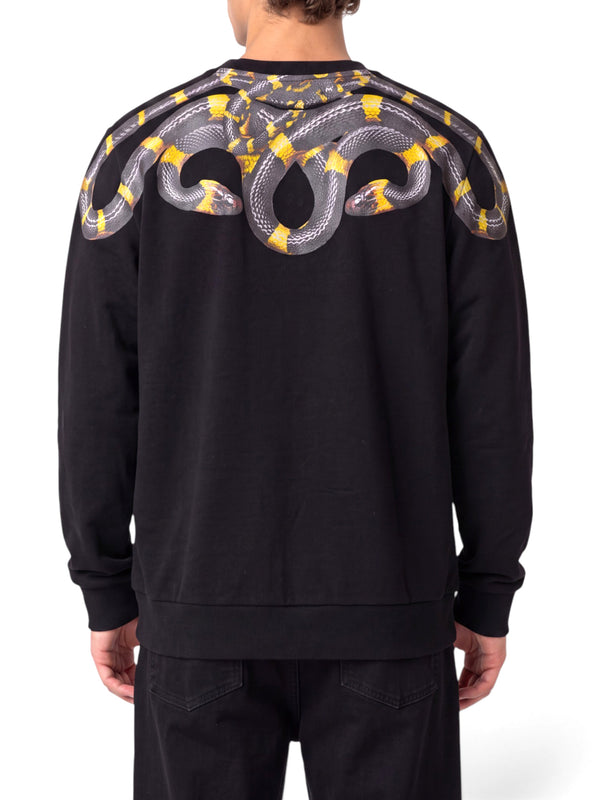 Marcelo Burlon Felpa Girocollo Snake Real County Of Milan - Nero
