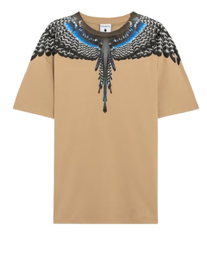 Marcelo Burlon T-Shirt Wings Real County Of Milan - Cocco