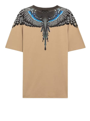 Marcelo Burlon T-Shirt Wings Real County Of Milan - Cocco