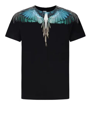 Marcelo Burlon T-Shirt Blue Wings County Of Milan - Nero