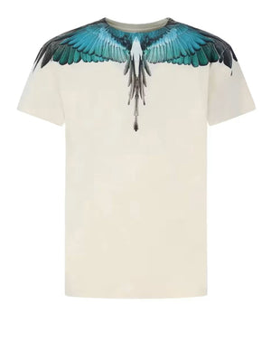 Marcelo Burlon T-Shirt Blue Wings County Of Milan - Cocco