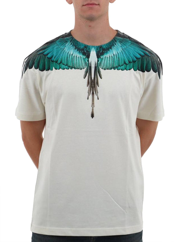 Marcelo Burlon T-Shirt Blue Wings County Of Milan - Cocco