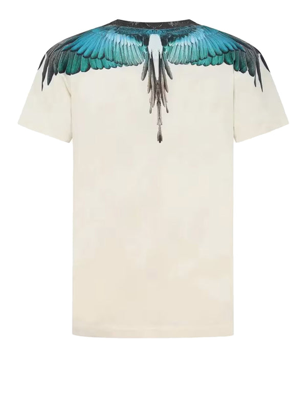Marcelo Burlon T-Shirt Blue Wings County Of Milan - Cocco