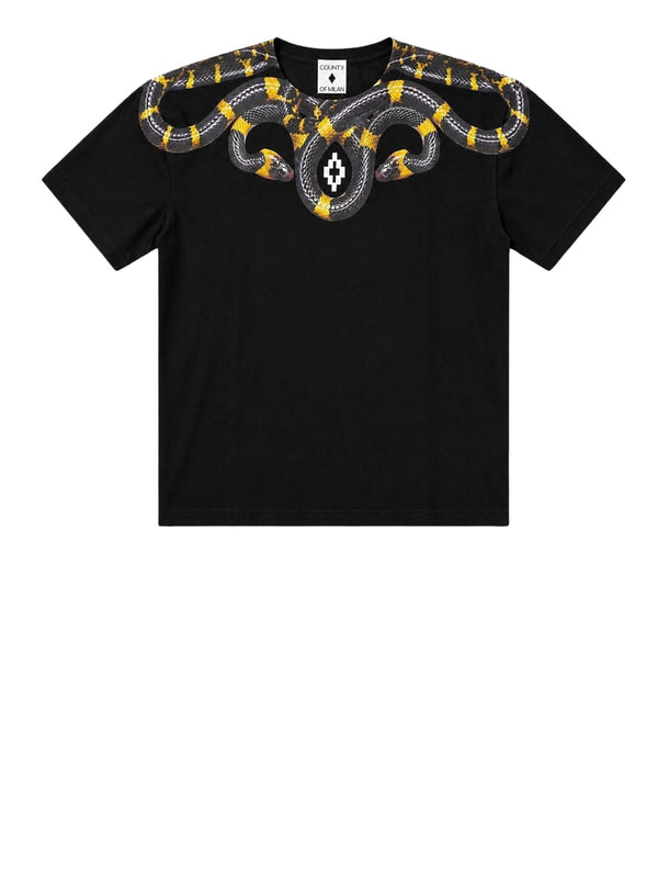 Marcelo Burlon T-Shirt Real Snake County Of Milan - Nero