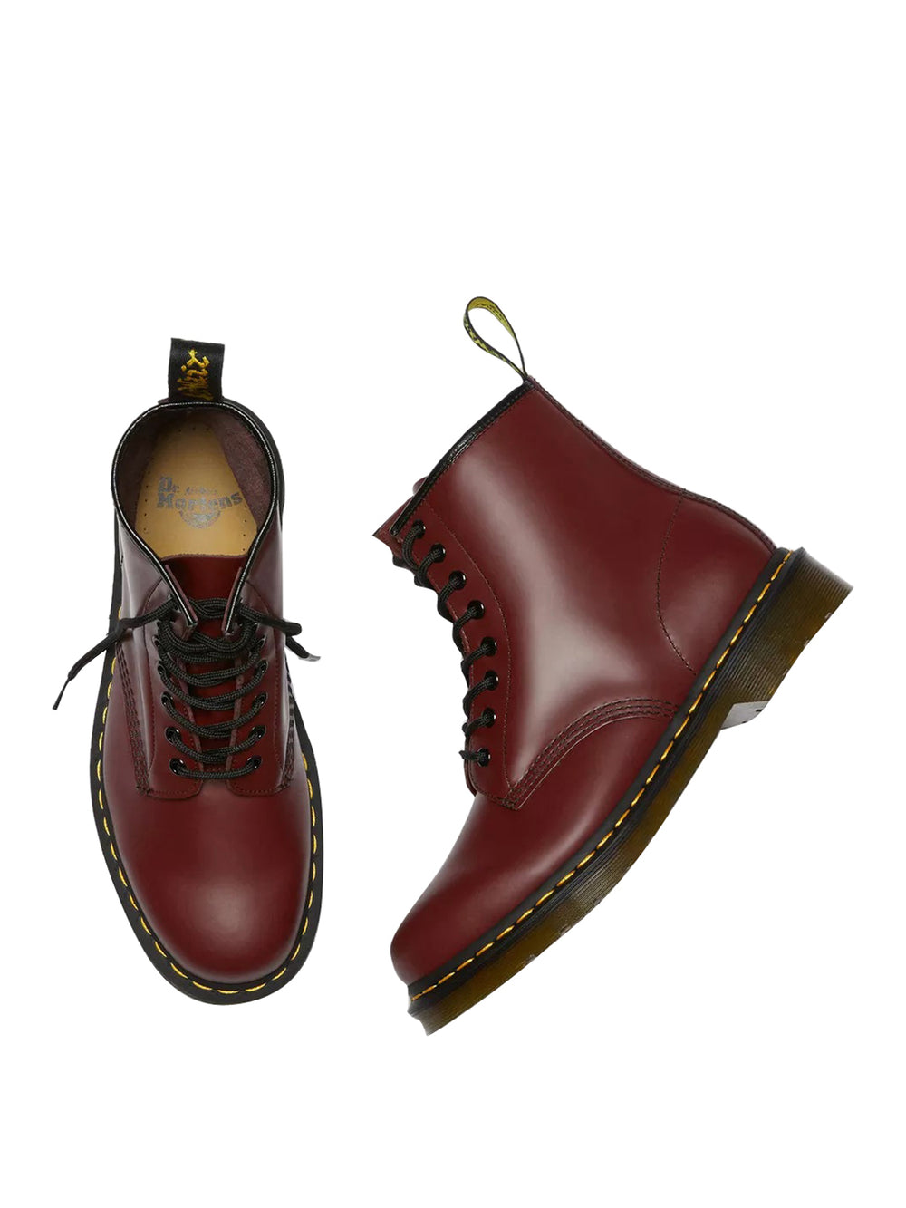 DR MARTENS 1460 Smooth Anfibio Donna - Rosso