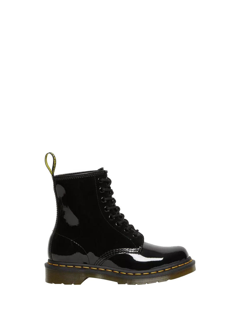 DR MARTENS 1460 W Patent Lamper Anfibio Donna - Nero
