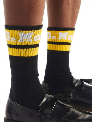DR MARTENS Dr Martens Calzini Athletic Logo Sock Nero