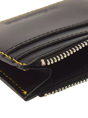 Dr Martens Porta Tessere In Pelle Kiev Con Portachiavi Dr Martens - Nero
