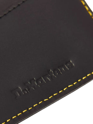 Dr Martens Porta Tessere In Pelle Kiev Con Portachiavi Dr Martens - Nero