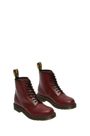 DR MARTENS 1460 Smooth Anfibio Donna - Rosso