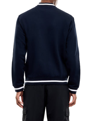EA7 Felpa Ea7 Core Identity in cotone con collo baseball - Navy