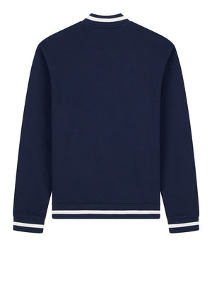 EA7 Felpa Ea7 Core Identity in cotone con collo baseball - Navy