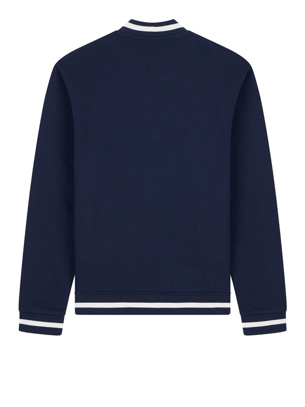 EA7 Felpa Ea7 Core Identity in cotone con collo baseball - Navy