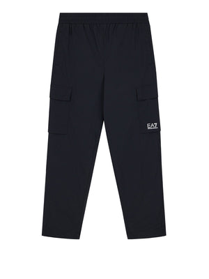 EA7 Pantaloni Ea7 cargo Core Identity con vestibilità regular - Nero