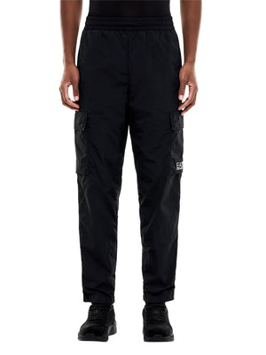EA7 Pantaloni Ea7 cargo Core Identity con vestibilità regular - Nero