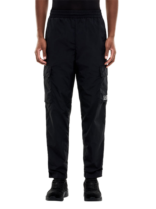 EA7 Pantaloni Ea7 cargo Core Identity con vestibilità regular - Nero