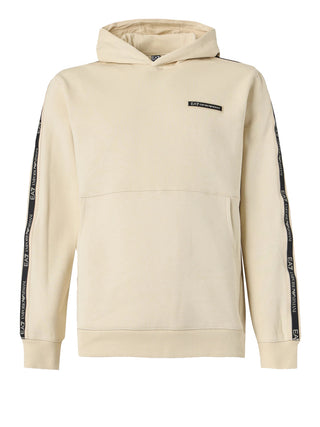 EA7 Felpa Ea7 Logo Frontale Beige