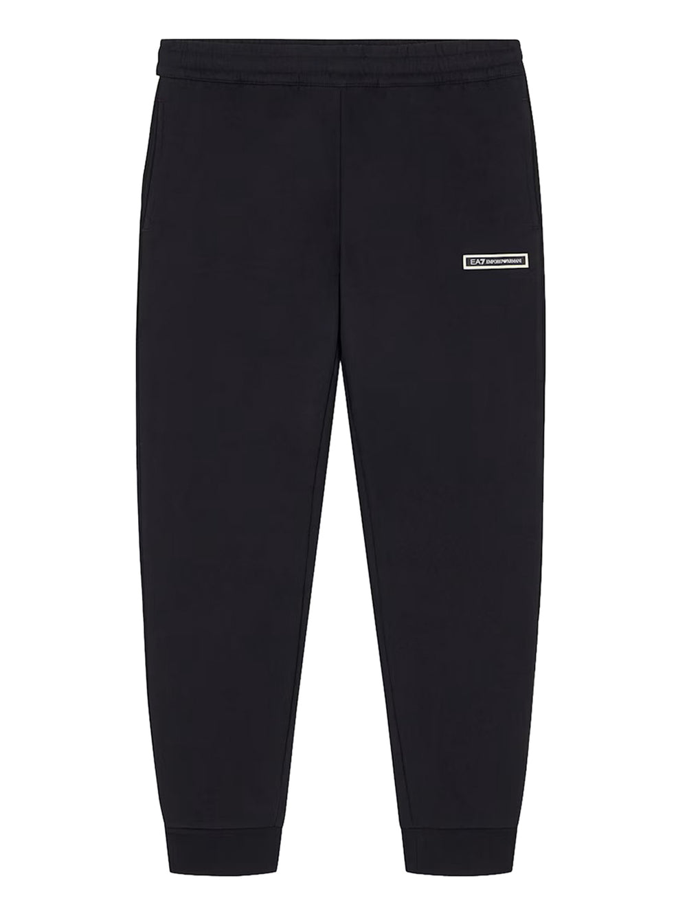 EA7 Pantaloni Logo Series slim con bande laterali EA7 - Nero
