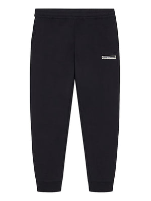 EA7 Pantaloni Logo Series slim con bande laterali EA7 - Nero