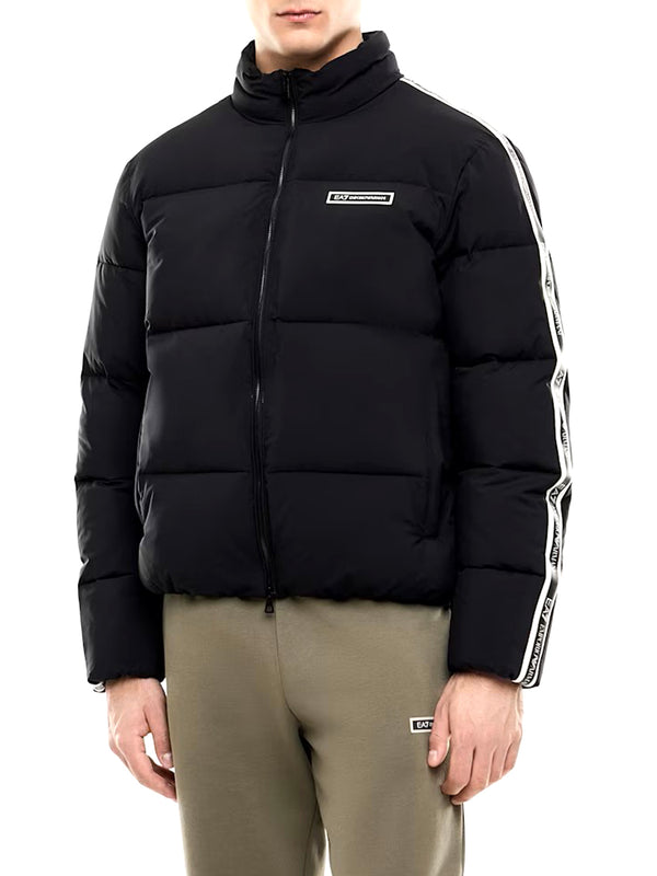EA7 Giacca Bomber Imbottita della serie Logo in tessuto tecnico EA 7 - Nero