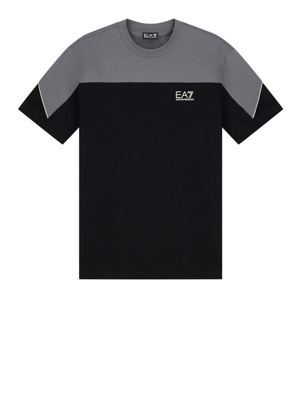 EA7 Ea7 T-shirt vestibilità regolare jersey di cotone - Nero
