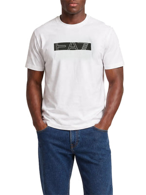EA7 Ea7 T-shirt Visibility in jersey di cotone - Bianco