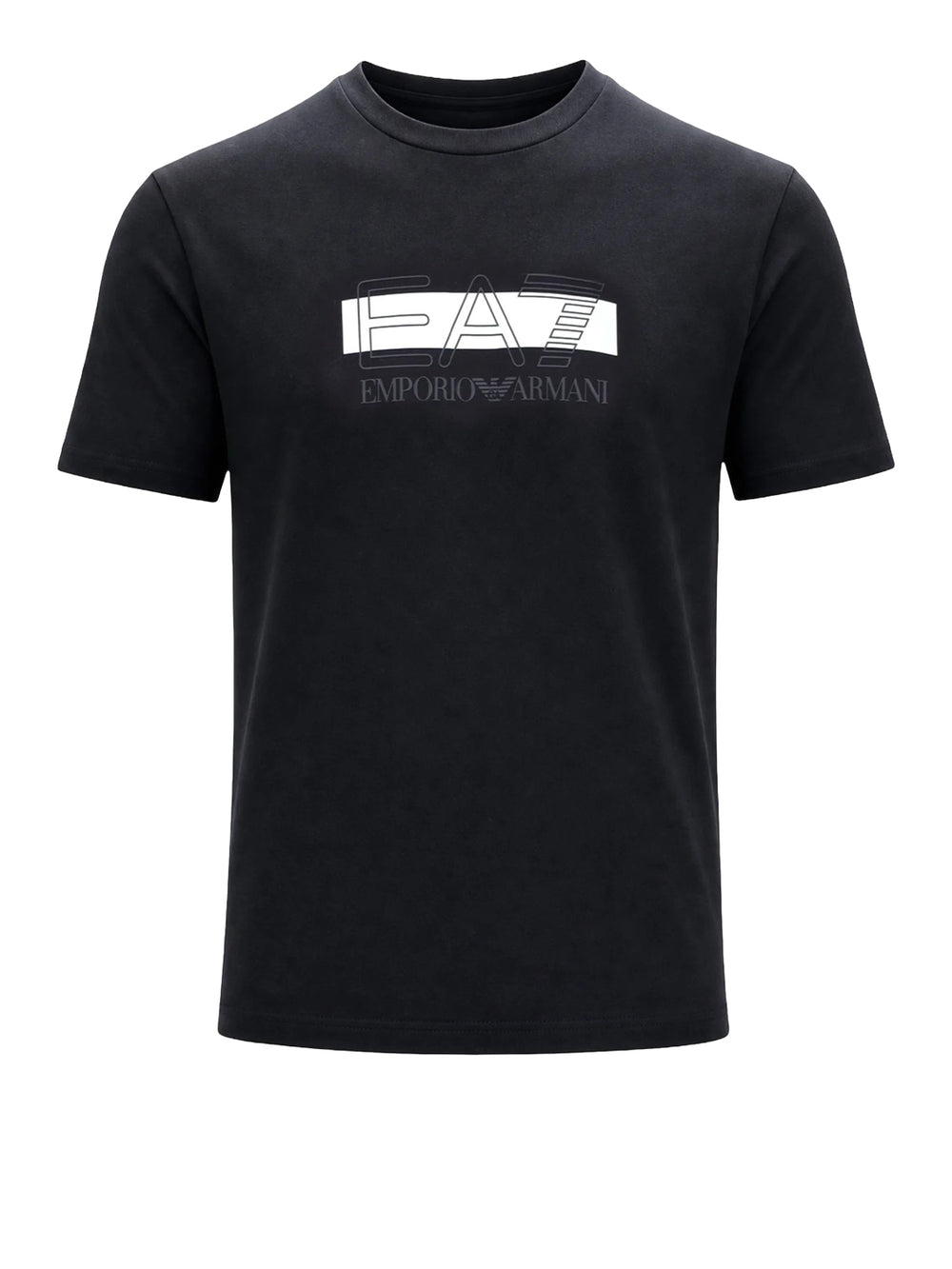 EA7 Ea7 T-shirt Visibility in jersey di cotone - Nero