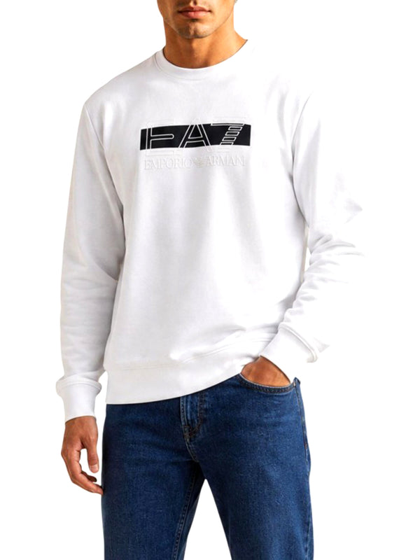 EA7 Felpa Girocollo EA7 - Bianco/Nero