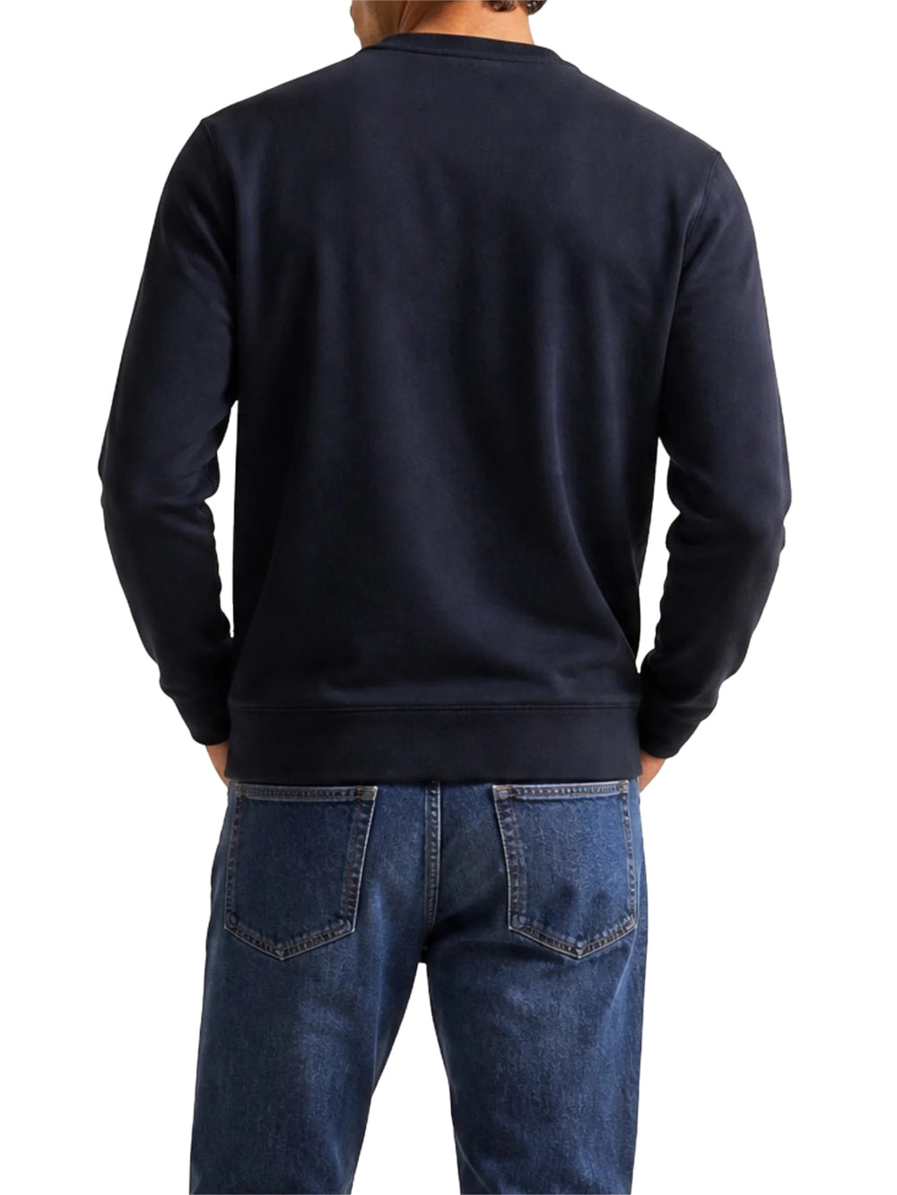 EA7 Felpa Visibility in cotone con dettagli in maglia - Nero