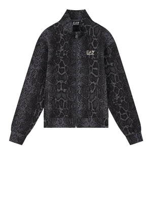 EA7 Felpa Graphic In Jersey Di Cotone EA7 - Fancy Asphalt