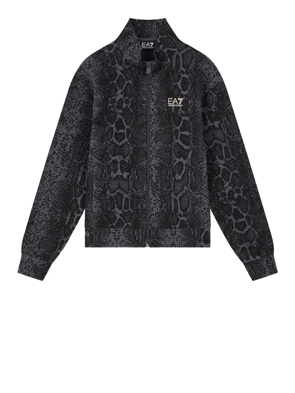 EA7 Felpa Graphic In Jersey Di Cotone EA7 - Fancy Asphalt