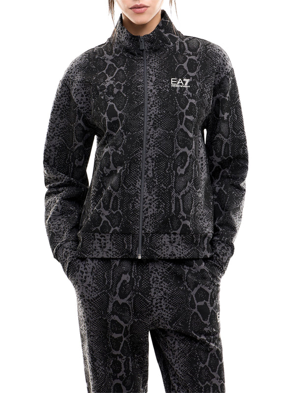 EA7 Felpa Graphic In Jersey Di Cotone EA7 - Fancy Asphalt