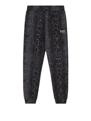 EA7 Pantaloni Graphic Series Regular In Jersey Di Cotone EA7 - Fancy Asphalt