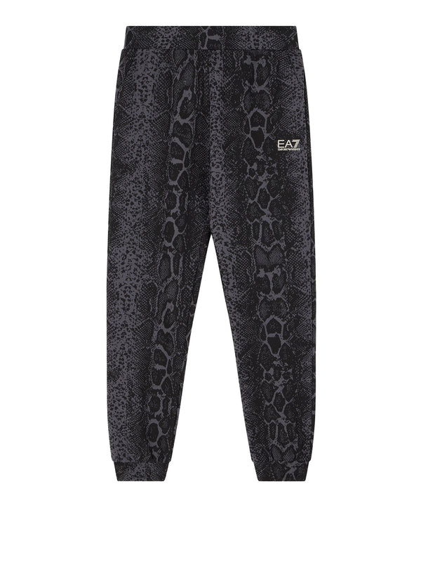 EA7 Pantaloni Graphic Series Regular In Jersey Di Cotone EA7 - Fancy Asphalt