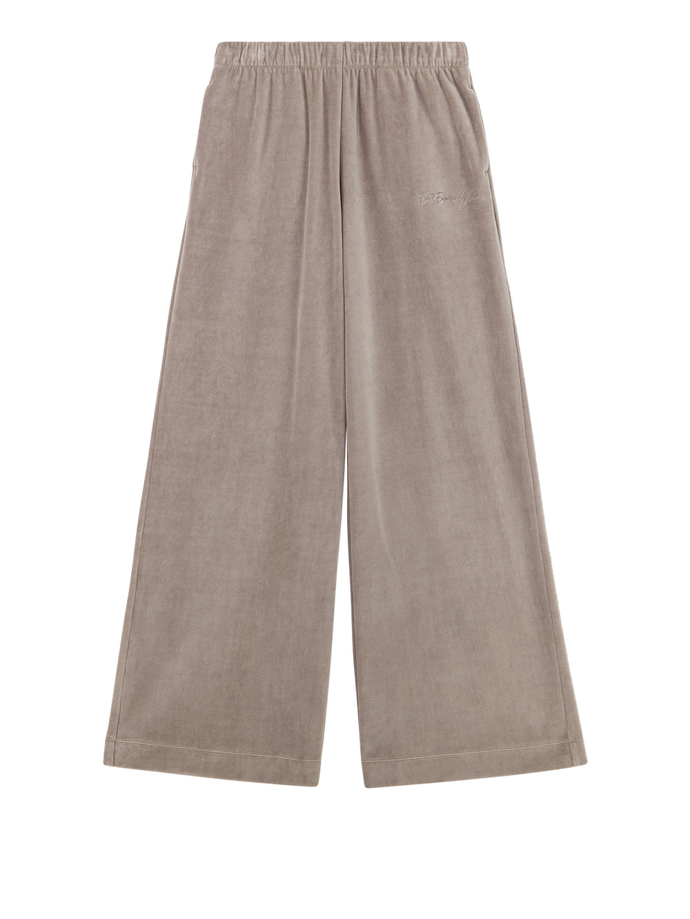 EA7 Pantatuta Ea7 Athletic Velour in velour morbido a gamba ampia - Cinder