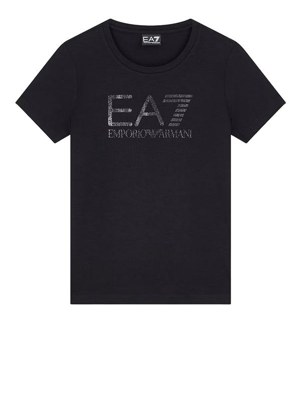 EA7 Tshirt In Jersey Cotone EA7 - Nero