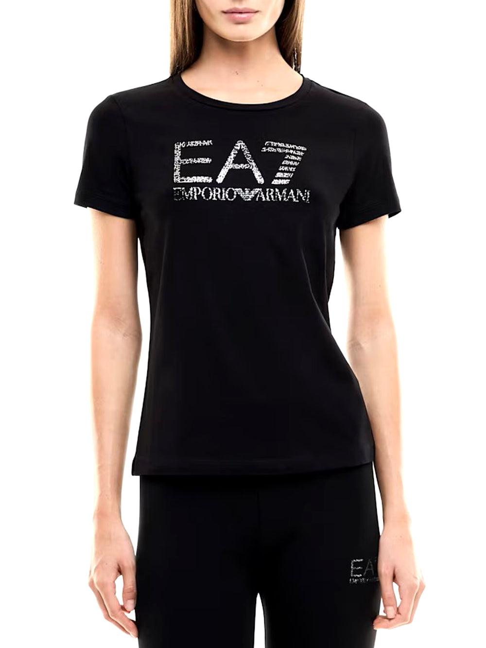EA7 Tshirt In Jersey Cotone EA7 - Nero